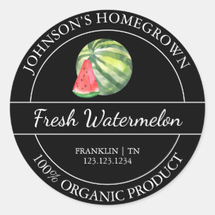 Homegrown Garden Frische Bio Wasserpfeifen: Runder Aufkleber