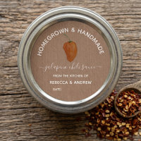 Homegrown & Handmade Jalapeno Chili Sauce Jar
