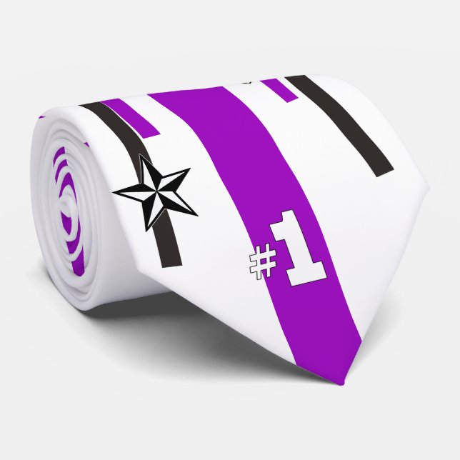 Homekomierende Football Mum Necktie Krawatte (Gerollt)
