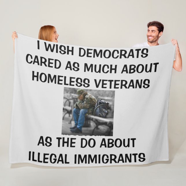 HOMELESS VETERANS FLEECEDECKE (Beispiel)