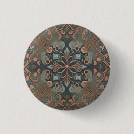 Homely cottage pattern button