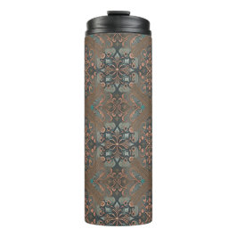 Homely cottage pattern thermosbecher