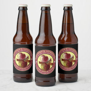 Homemade Apple Cider Template Bierflaschenetikett