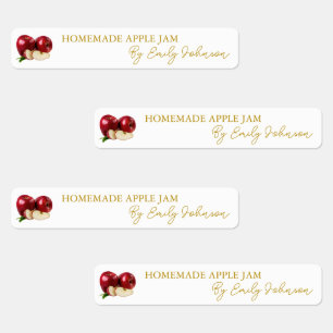 Homemade Apple Jam Thin Label Etiketten