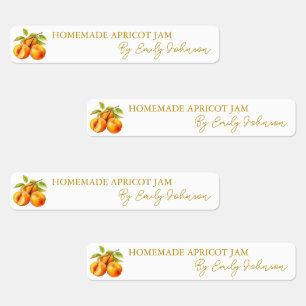 Homemade Apricot-Marmelade Etiketten