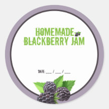 Homemade BlackBerry Jam Canning Aufkleber
