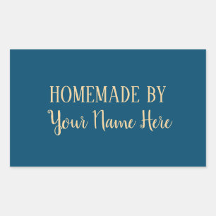 Homemade By Cookie Cake elegant modern Rechteckiger Aufkleber