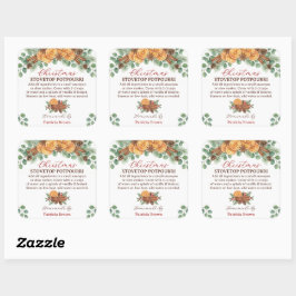 Homemade Christmas Stovetop Potpourri Recipe Quadratischer Aufkleber