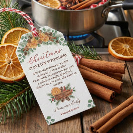 Homemade Christmas Stovetop Potpourri Recipe Tag Geschenkanhänger
