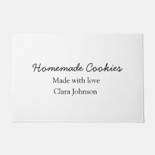 Homemade cookiers add your text name custom throw fußmatte