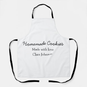 Homemade cookiers add your text name custom  throw schürze