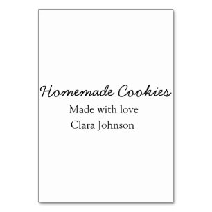 Homemade cookiers add your text name custom throw tischnummer