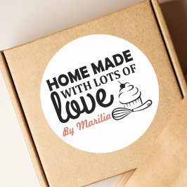 Homemade Cupcakes Classic Round Sticker