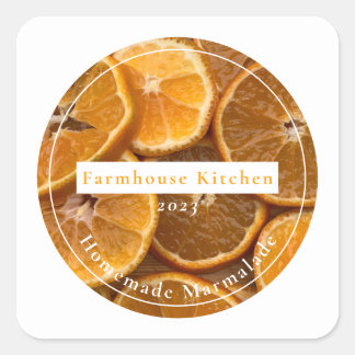 Homemade Customizable Marmalade Jam Sticker