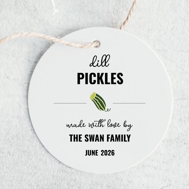Homemade Dill Pickle Jar Label Tag (Von Creator hochgeladen)
