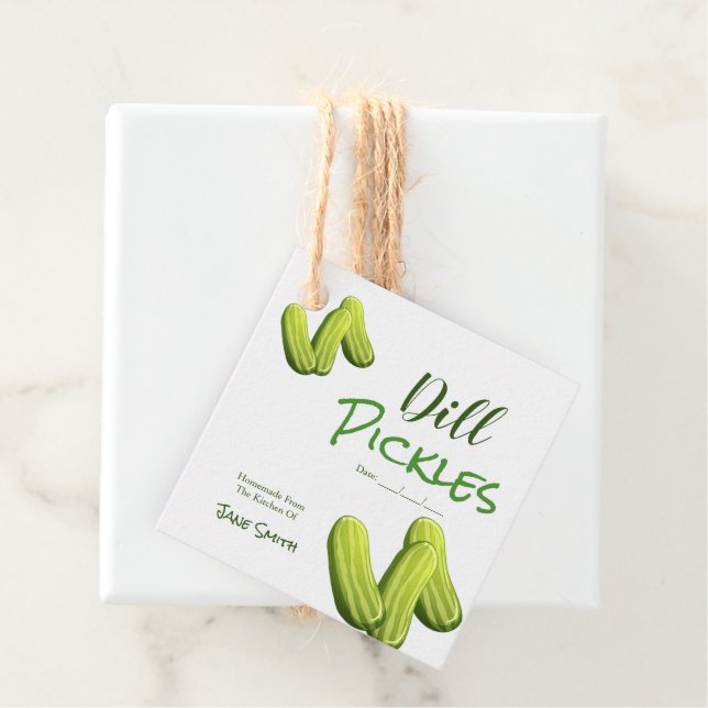 Homemade Dill Pickles Canning Jar Label (Beispiel)