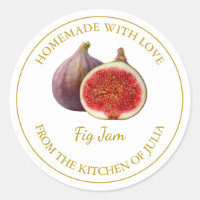 Homemade Fig-Jam-Label | weiß