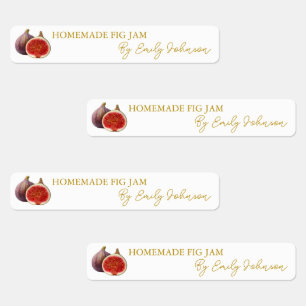 Homemade Fig Jam Thin Label Etiketten