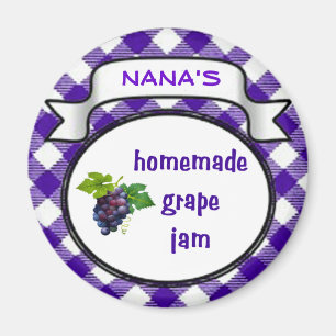 Homemade Grape Jam Magnet