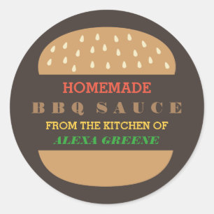 Homemade GRILLEN Sauce   Aus der Küche Runder Aufkleber