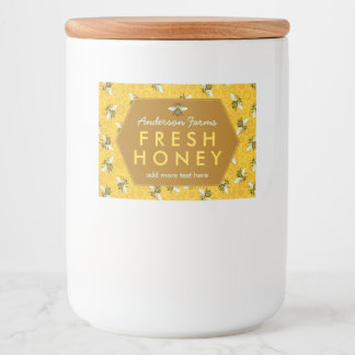 Homemade Honey Jar Labels | Bienen — Honigwabeneig Lebensmitteletikett