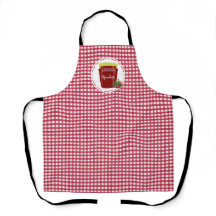 Homemade Jam Red und White Gingham Editable