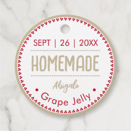 Homemade Jelly Whimsical Weihnachtsgeschenk Geschenkanhänger