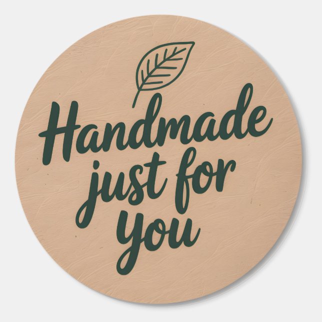 Homemade Just for You Sticker – Minimal  (Vorderseite)