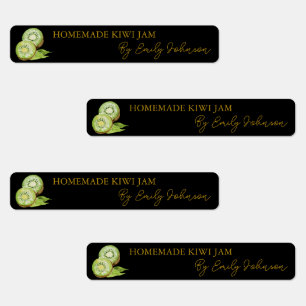 Homemade Kiwi Jam Thin Label Etiketten