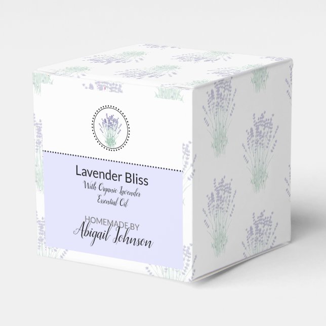 Homemade Lavender Bath Bombenkasten Geschenkschachtel (Vorderseite)