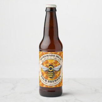 Homemade Mead Template Bierflaschenetikett