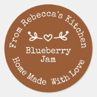Homemade mit Liebe Clay | Jam Canning Label