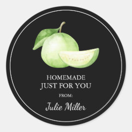 Homemade nur für Sie Guava-Label Runder Aufkleber