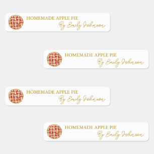 Homemade Pie Thin Label Etiketten
