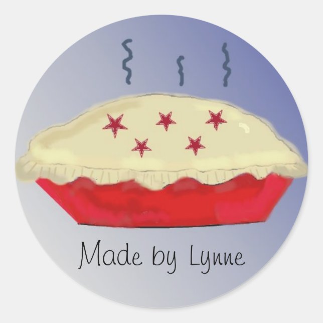 Homemade Pies Runder Aufkleber (Vorderseite)