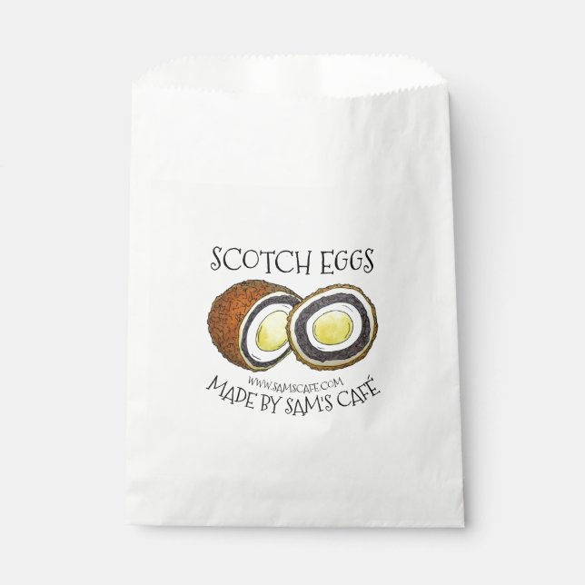 Homemade Scotch Eggs UK British Snack Food Geschenktütchen (Vorderseite)
