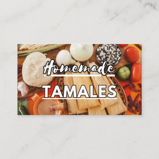 HomeMade Tamales Visitenkarten Visitenkarte (Vorderseite)