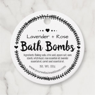 Homemade Wellness-Center Bath Bombe Geschenkanhänger