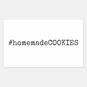 #homemadeCookies Rechteckiger Aufkleber