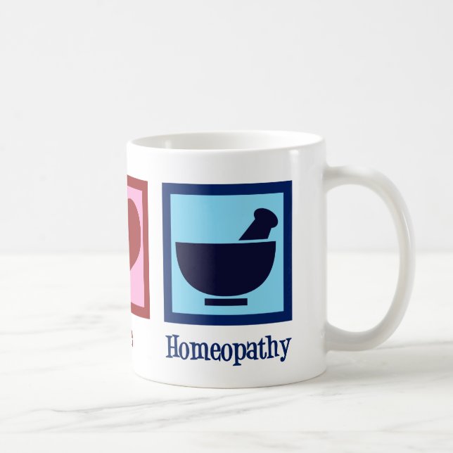 Homeopath Peace Liebe Homöopathie Kaffeetasse (Rechts)