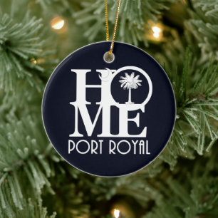 HOMEPort Royal South Carolina Keramik Ornament