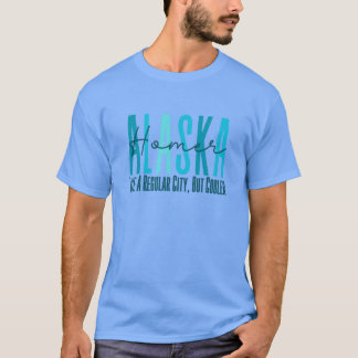 Homer Alaska Ice Blau T-Shirt