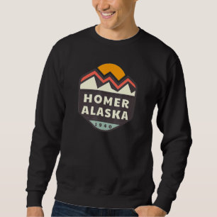 Homer Alaska Mountains Sunset 1 Sweatshirt