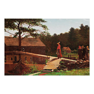 Homer - Alte Mühle, berühmtes Gemälde, Poster