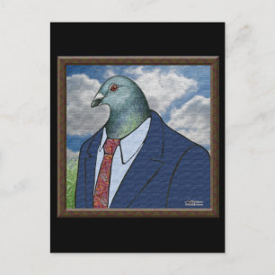 Homer Anzug Gerahmt Postkarte
