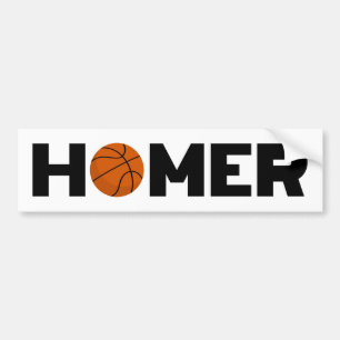 Homer Basketball Autoaufkleber