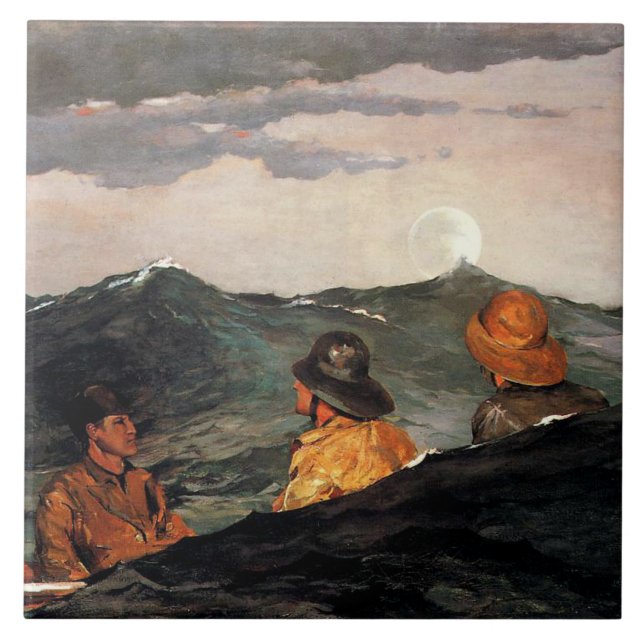 Homer - Den Mond küssen Fliese (Vorderseite)