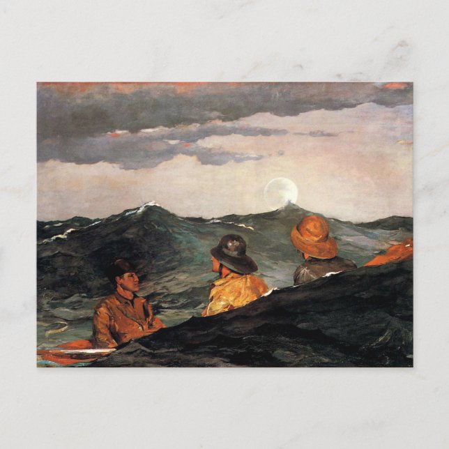 Homer - Den Mond küssen Postkarte (Vorderseite)