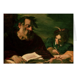 Homer, der sein Gedicht vorschreibt