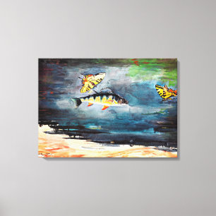 Homer - Fische und Schmetterlinge, berühmtes Bild Leinwanddruck